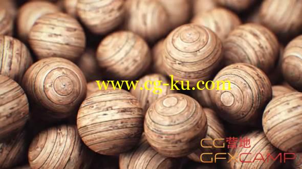 C4D木制小球材质渲染教程 Abstract Spheres Tutorial的图片1