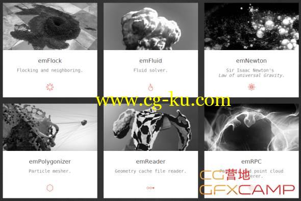 Softimage/Maya流体粒子烟雾特效插件包 Mootzoid All Plugins的图片1