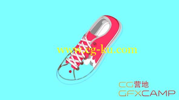 C4D卡通鞋子流体出入MG动画教程 Cinema 4D – Creating A 2D Liquid Reveal Tutorial的图片1