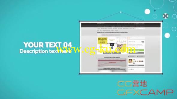 AE模板-扁平化网络商品宣传展示 Motion Array – E-commerce Blog Website Promotion的图片1