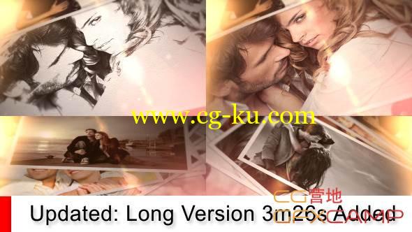 AE模板-笔刷铅笔手绘素描浪漫回忆照片展示 VideoHive Brushed Memories的图片1