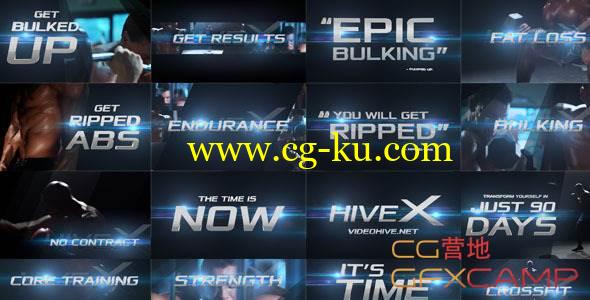AE模板-震撼3D文字开场宣传预告片展示 VideoHive Epic Promo的图片1