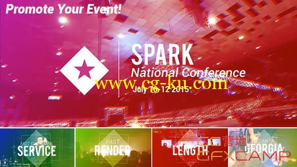 AE模板-现场演唱会开场宣传暖场 VideoHive Event Conference Promo的图片1