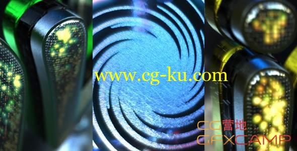 AE模板-E3D霓虹灯3D文字展示 VideoHive Neon Drive Text Reveal的图片1