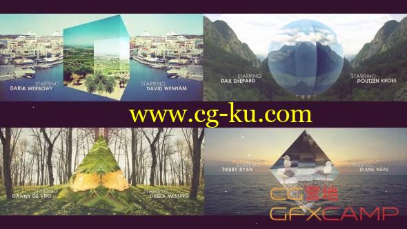AE模板-立体照片展示开场 VideoHive Photo Titles的图片1