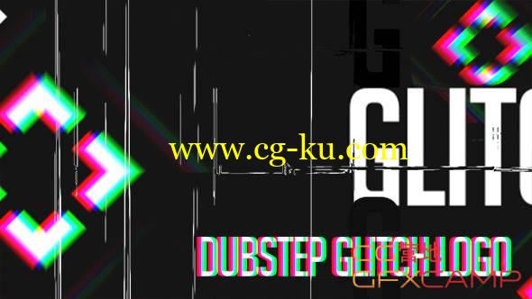 AE模板-颜色分离信号损坏动感开场 VideoHive Dubstep Glitch Logo的图片1