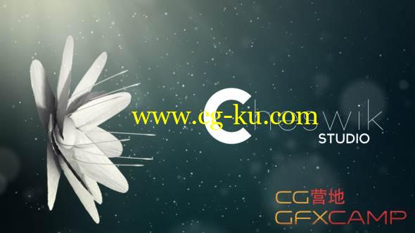 AE模板-花朵绽放粒子文字展示 VideoHive Flower Logo的图片1