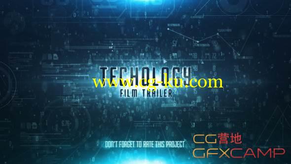 AE模板-未来高科技游戏科幻动作宣传片开场 VideoHive Sky Technology Film Trailer的图片1