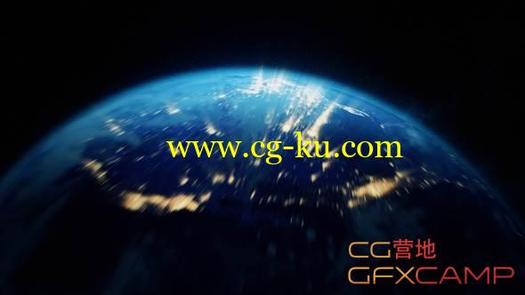 宇宙飞入地球穿过云层3K高清视频素材 VideoHive Earth Zoom的图片1
