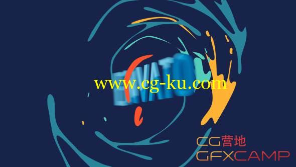 AE模板-可爱搞笑流体流动MG动画文字展示 VideoHive Funky Groove logo 2的图片1