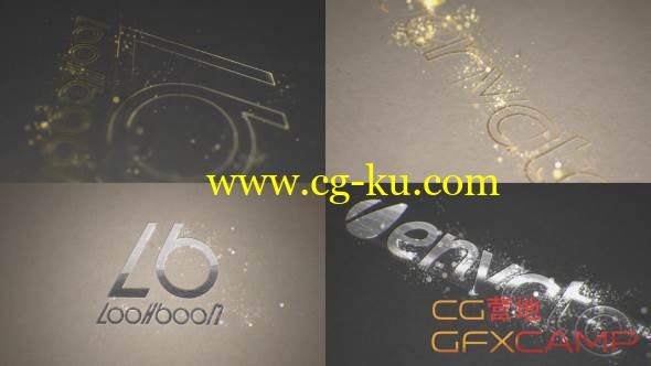 AE模板-钢铁质感粒子扫光展示 VideoHive Organic Particles Logo的图片1