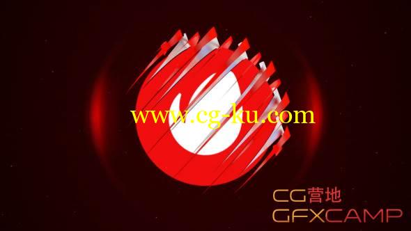 AE模板-三维条形绸带风格线条汇聚 VideoHive 3D Round Lines Logo Reveal的图片1