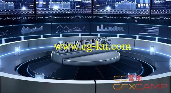 AE模板-E3D科技感三维展台信息图表展示 VideoHive Corporate Logograph的图片1