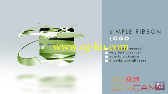 AE模板-三维绸带运动展示 VideoHive Simple Ribbon Logo的图片1