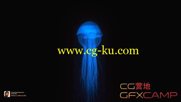 Maya水母建模游动教程 Jellyfish Movement Tutorial By Maya Ncloth的图片1