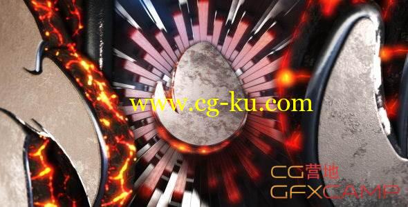 AE模板-E3D V2抽象线条岩浆Logo展示 VideoHive Abstract Magma Logo的图片1