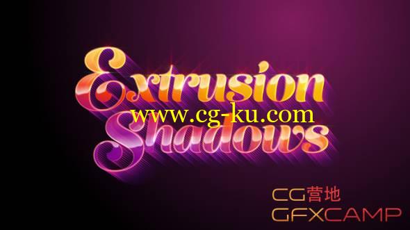 红巨星103期-AE时尚复古三维立体文字挤出教程 Text Extrusion Shadows的图片1