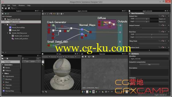 三维贴图材质制作软件全面基础教程 Lynda – Up and Running with Substance Designer的图片1