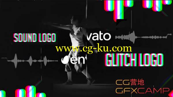 AE模板-音频波形信号损坏色彩分离 VideoHive Sound Glitch – Logo Reveal的图片1