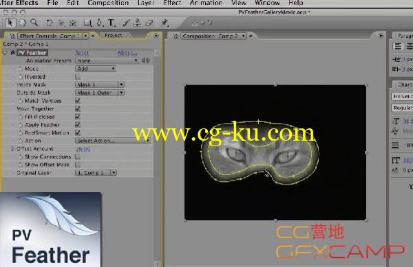 AE遮罩mask节点控制插件 RevisionFX PV Feather V1.7.1 Win/Mac CS5-CC2018的图片1