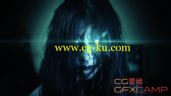 AE恐怖片鬼片特效合成教程 The Ring – Samara Death Stare After Effects Tutorial的图片1