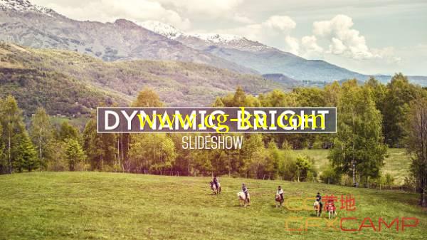 AE模板-幻灯片图形转场图片展示 VideoHive Dynamic Bright Slideshow的图片1