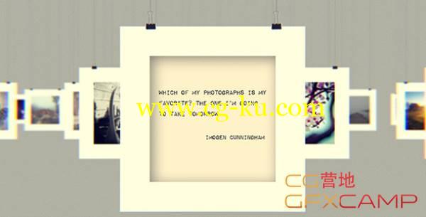 AE模板-拍立得照片相册悬挂展示 VideoHive Photo Gallery的图片1