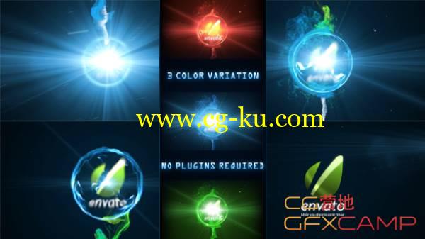 AE模板-粒子能量球Logo文字展示 VideoHive Energy Sphere Logo Reveal的图片1