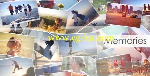 AE模板-回忆照片翻转展示 VideoHive Memories的图片1