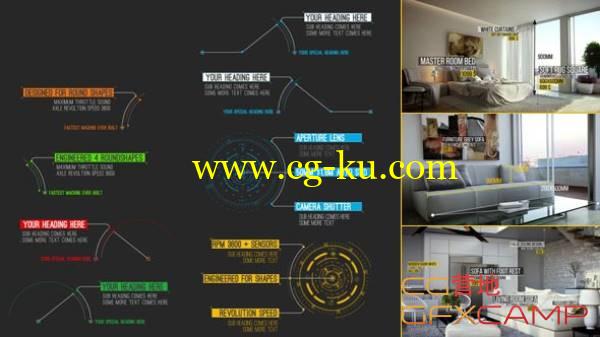 AE模板-20个高科技工程师未来科幻机器呼叫指示线的图片1
