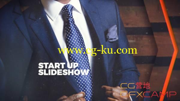 AE模板-优雅商务幻灯片图片滑动展示 VideoHive Startup Slideshow的图片1