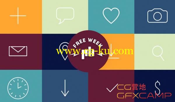 AE模板-20个手绘图标Icons动画  Animated Icon Set的图片1