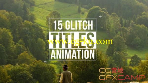 AE模板-信号故障失灵文字标题动画 VideoHive Glitch Titles的图片1