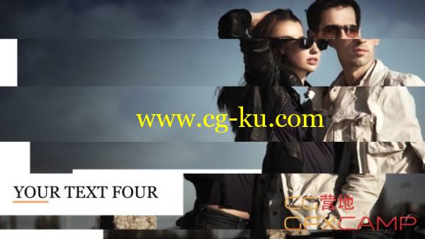 AE模板-画面切割滑动时尚照片展示 VideoHive Pulled Apart的图片1