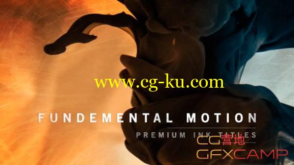 AE模板-水墨水中流动文字标题展示 VideoHive Fundamental Motion Ink Titles的图片1
