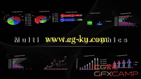 AE模板-立体三维数据信息图表表格柱状图 VideoHive Multi 3D Infographics的图片1