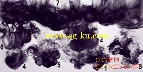 中国风水墨滴落高清视频素材 VideoHive Ink PACK的图片1