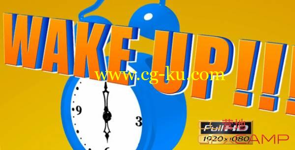 AE模板-卡通闹钟吵闹震动 VideoHive Cartoon Alarm Clock的图片1
