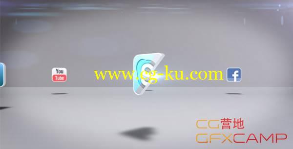 AE模板-空间立体社交Logo宣传展示 VideoHive Social Circle的图片1