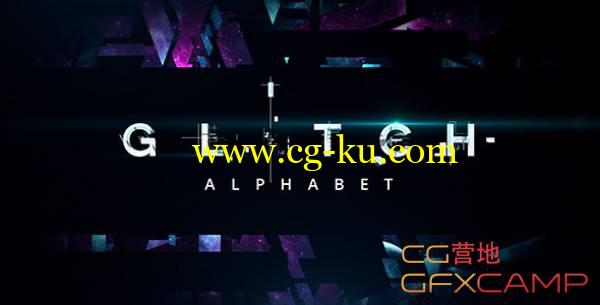 AE模板-高科技信号损坏分割字母表文字 VideoHive Glitch Alphabet的图片1