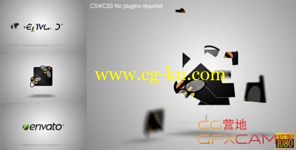 AE模板-碎片组合汇聚Logo文字 VideoHive Pieces Logo Formation的图片1