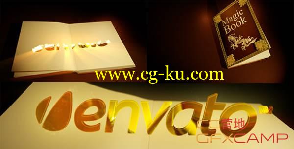 AE模板-魔法书本翻书Logo文字展示 VideoHive Magic Book的图片1