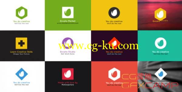 AE模板-扁平化纸张折叠翻转展示 VideoHive Simple Folding Logo的图片1