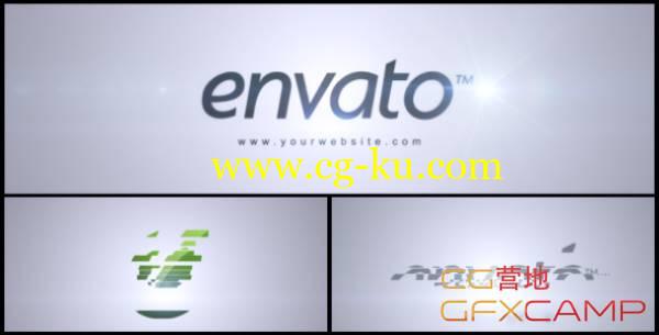 AE模板-简洁分割汇聚Logo展示 VideoHive Simple Logo Reveal的图片1