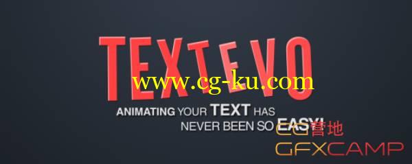 MG文字弹跳缓入缓出放大缩小AE脚本 Aescripts TextEvo + 使用教程的图片1