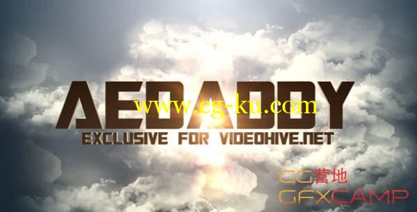 AE模板-开门蓝天白云电影开场Logo文字定格 VideoHive Cinema Opener的图片1