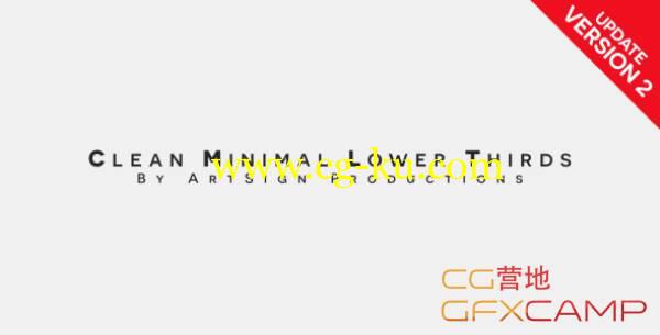 AE模板-干净简单人名字幕条信息框展示 VideoHive Clean Minimal Lower Thirds的图片1