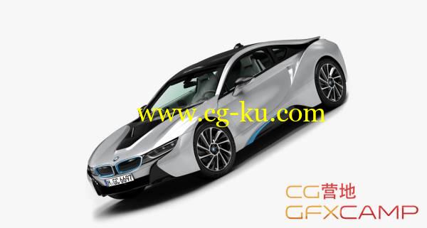 Turbosquid 2015宝马BMW i8高精度汽车3D模型 MAX VRAY/FBX/OBJ格式的图片1