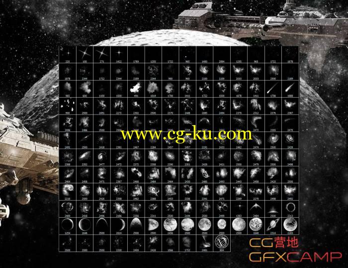 宇宙星云银河星星星球PS笔刷效果样式合集的图片5