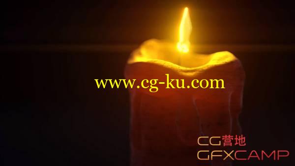 C4D Octane渲染器蜡烛灯光表面散射教程 Cinema 4D – Subsurface Scattering In Octane Render Tutorial的图片1